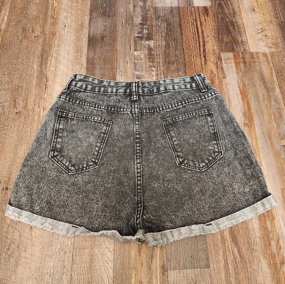 Shein Acid Wash Shorts - Picture 2 of 4
